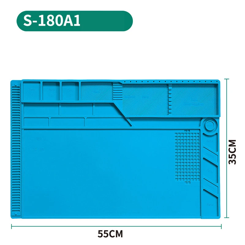 Almofada de reparo eletrônico placa-mãe engrossado magnético anti-estático esd solda esteira de silicone resistente à temperatura ferramenta de reparo