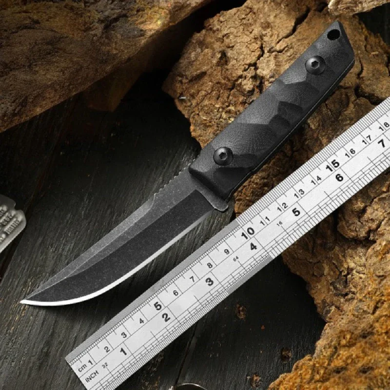 

1pc Portable Outdoor Knife，Stainless Steel Multi -purpose Wild Damping Pocket Knife with Sheath for Hiking and Hunting