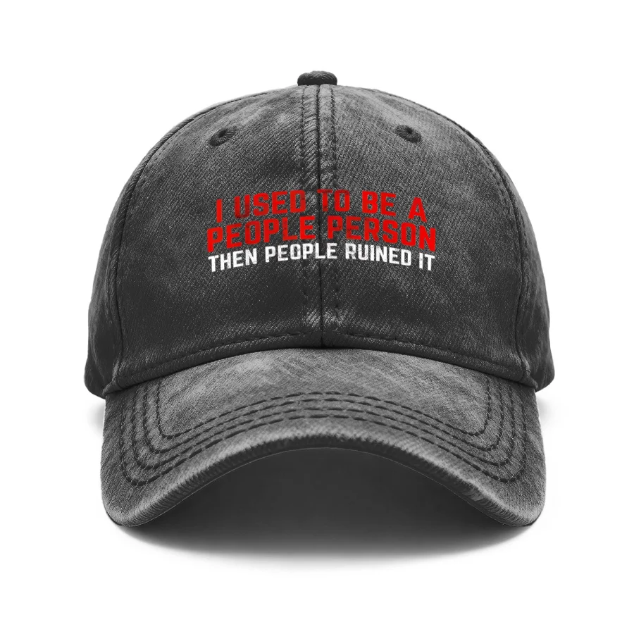 1 Vintage Washed Unisex Baseball Cap, with the Phrase 
