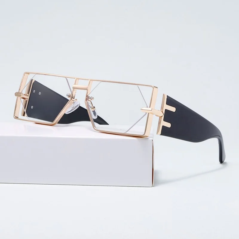 إطار مقطوع قطعة واحدة، معابد موسعة، نظارات شمسية Cyberpunk، نظارات شمسية رائعة الاتجاه، للرجال والنساء