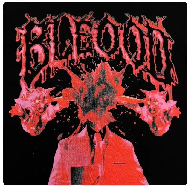 New Men Flame Cat Bleood Tour Merch T Shirts T-Shirt Hip Hop Skateboard Street Cotton T-Shirts Tee Top US size F50