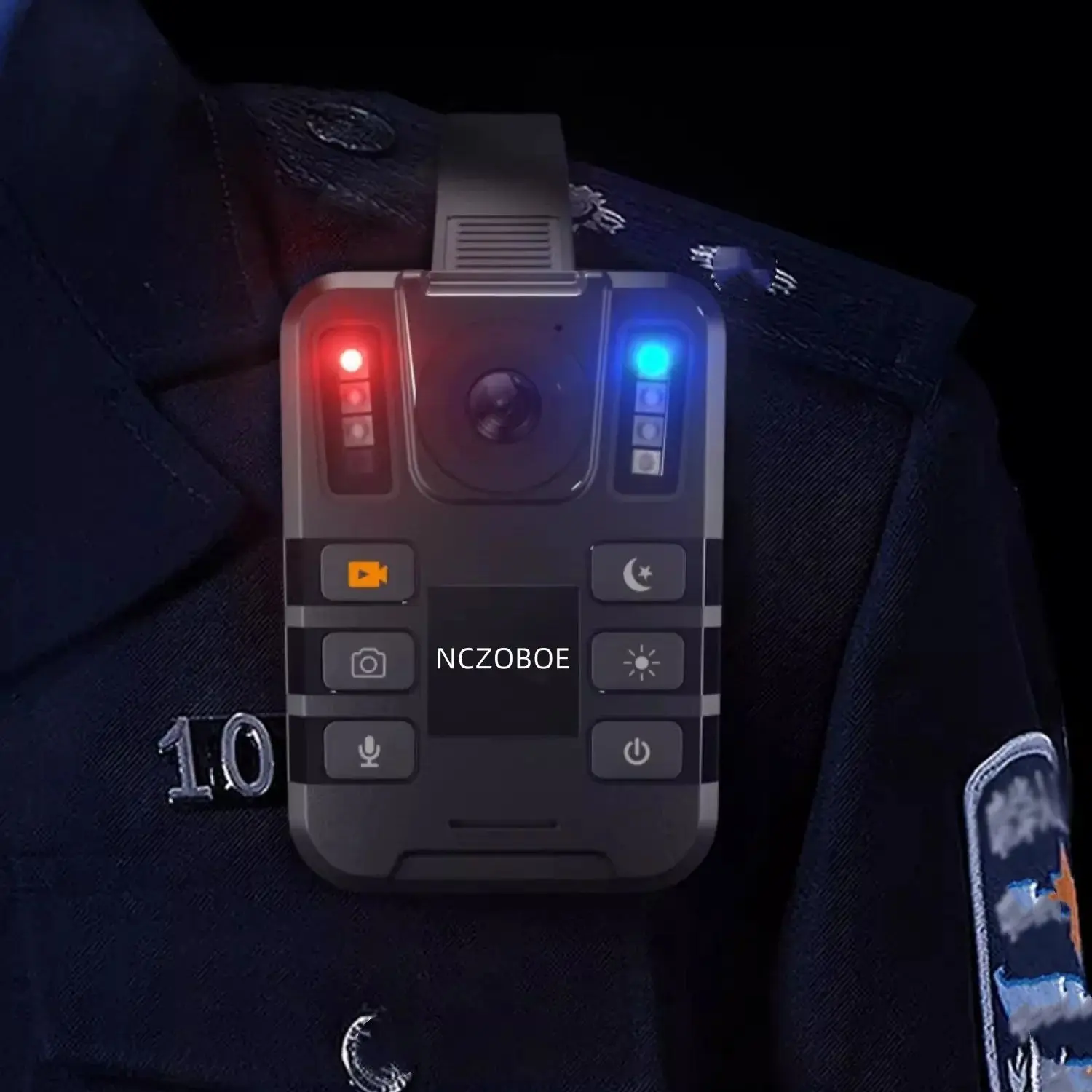 

NCZOBOE 1440P HD Police Body Camera with Audio Video 2.0" LCD Infrared Night Vision Waterproof
