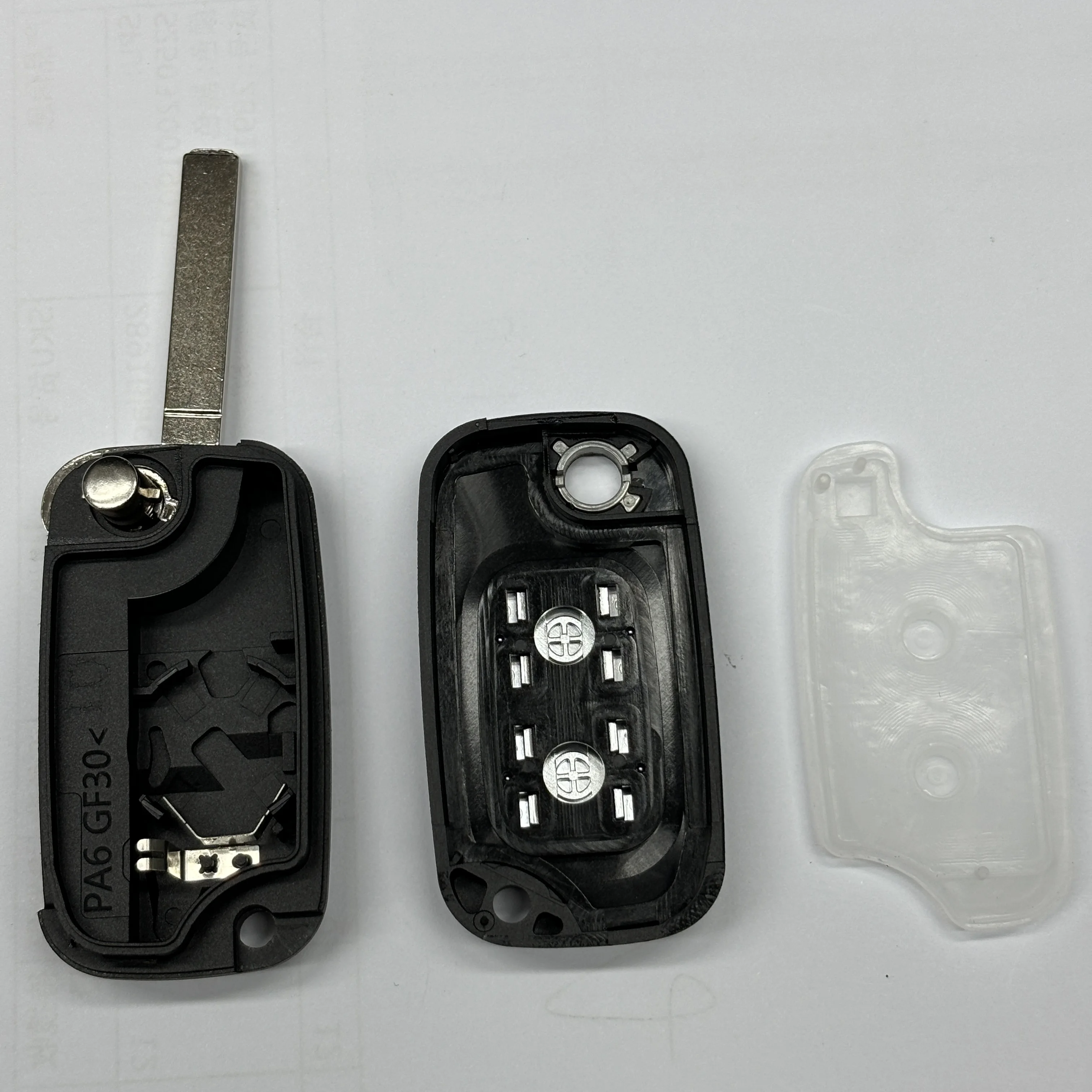 2 أزرار سيارة مفتاح بعيد غطاء الوجه فوب للطي قذيفة لرينو كليو فيفارو ماستر المرور كانجو ميجان لاغونا مودوس
