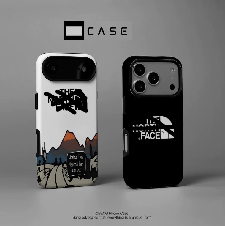 Coque de téléphone TNF T-The North F-Face pour iPhone 18 17 16 15 14 13 12 11 Pro Max X XR XSMax Plus, film brillant, coque rigide en PC