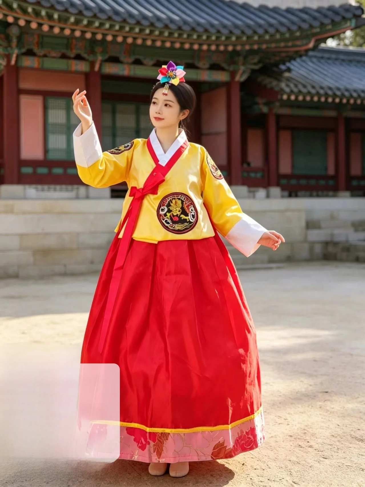 

New Traditional Korean Hanbok Princess Skirt Performance Costume National Dance Sport Event Women's Fashion Ancient Style