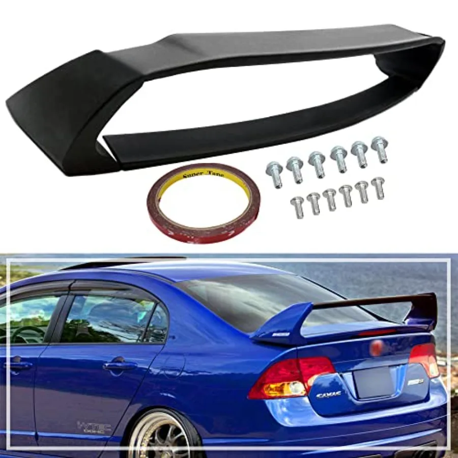 

Спойлер на крыло багажника, задний спойлер из АБС-пластика, комплект кузова для Honda Civic Sedan 20062011, неокрашенный дизайн с простой сборкой