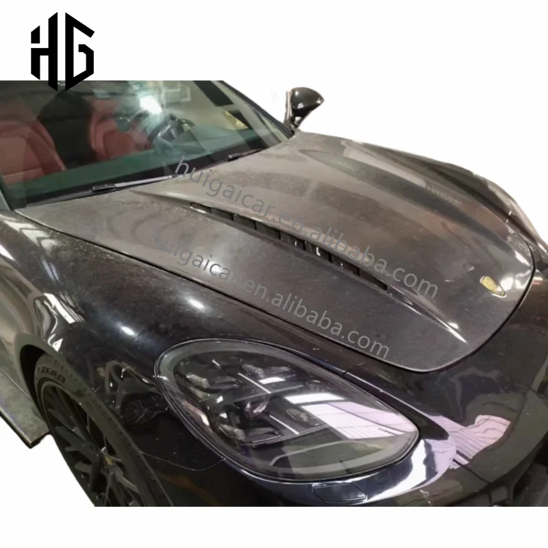 도매 엔진 후드 커버 TC 스타일 포르쉐 파나메라 971 2017-2023 리얼 카본 파이버 후드 외장 액세서리 보닛