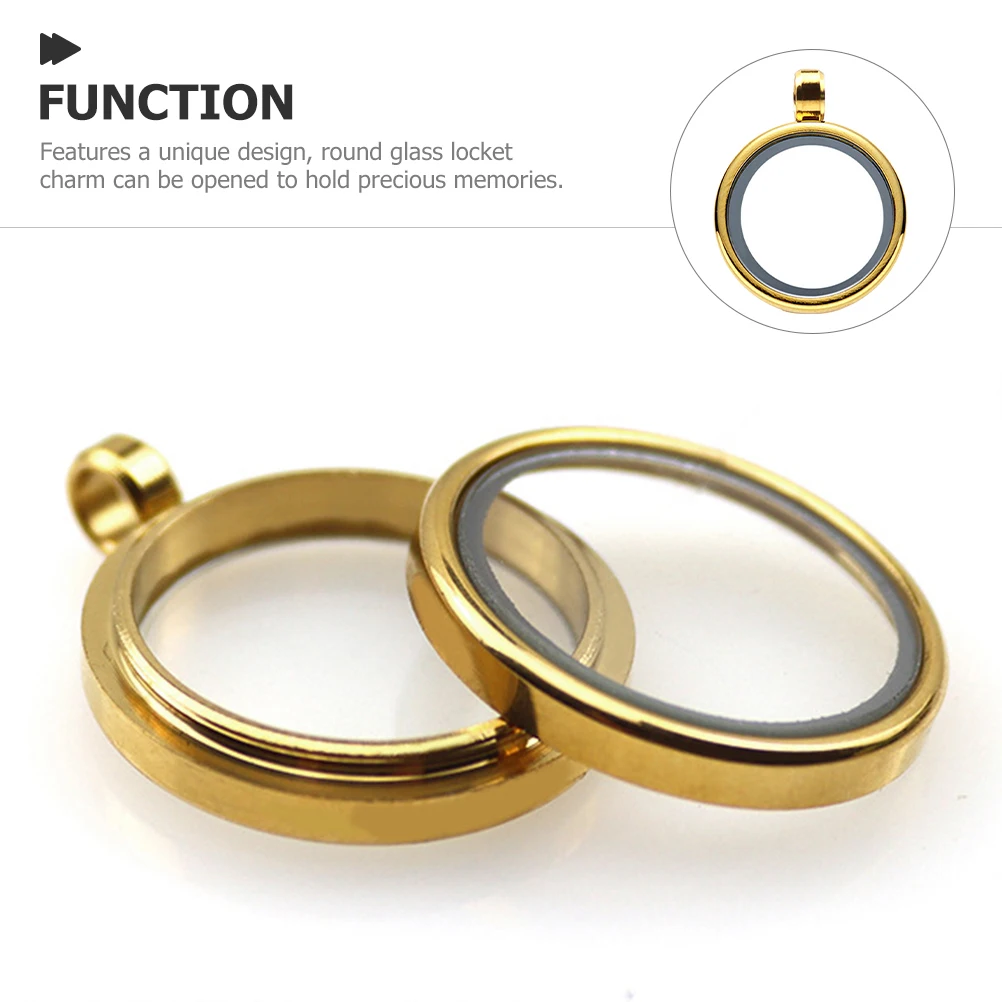 

Round Stainless Steel Thangka Pendant Man Aluminum Alloy Locket Necklace Roungd