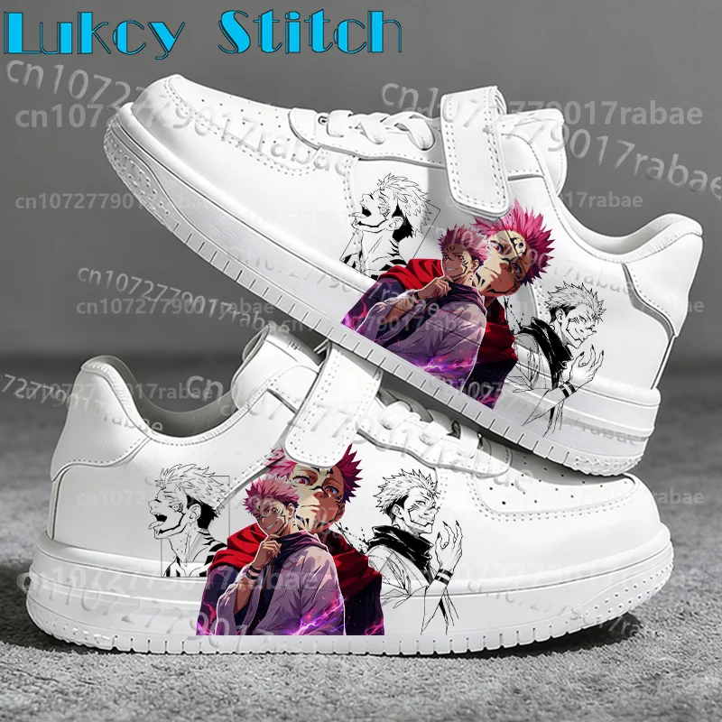 Picture 3: 2026 Ryomen Sukuna Cool Anime Design Character Shoes Kids Sneakers Boys Girls White Casual Shoes Birthday Holiday Gift