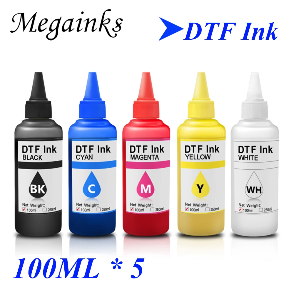 100ML DTF INK Textile ink DTF printing For For Dirent printer film heat transfer for PET Film hot melt powder transfer film