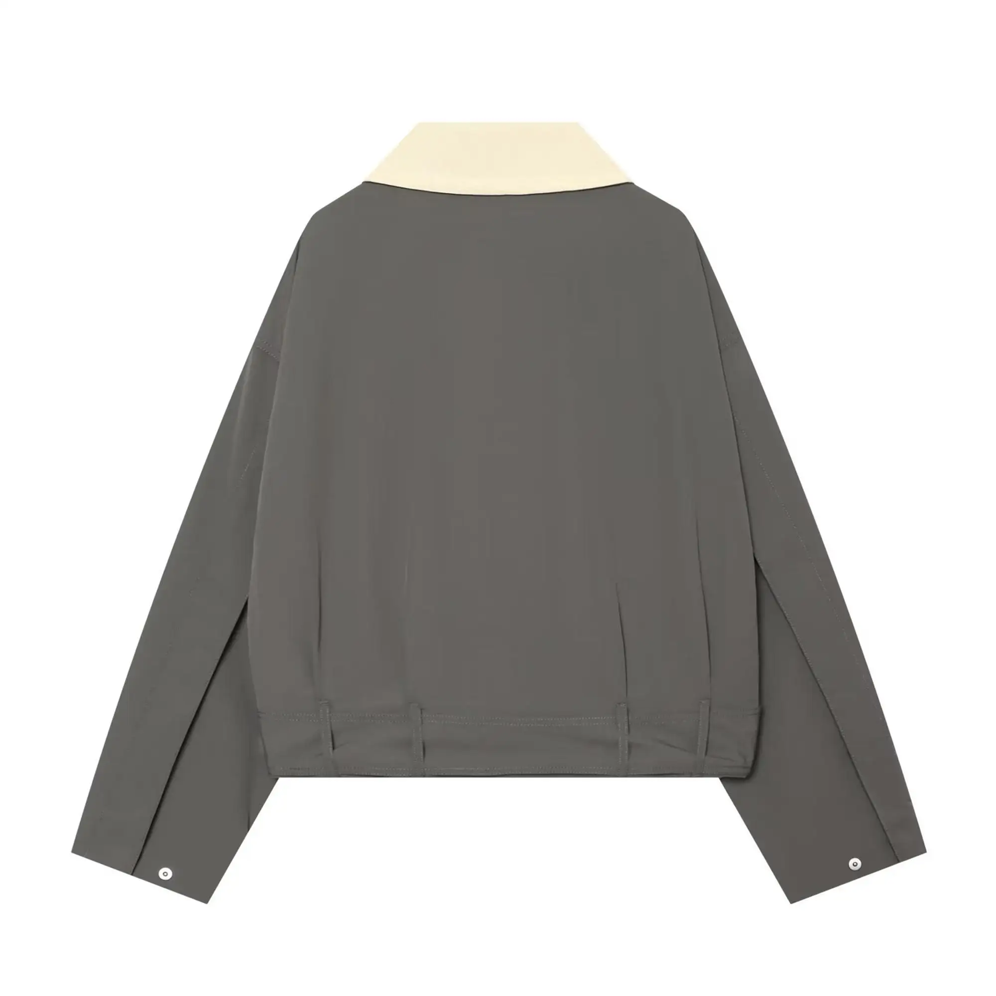 Herbst Neue Damen-Spleißjacke mit Revers und Gürtel, Langarm, Retro, Kurze Oberbekleidung, Lässiger High-Street-Stil, Damen-Pendlermantel – Detail 10