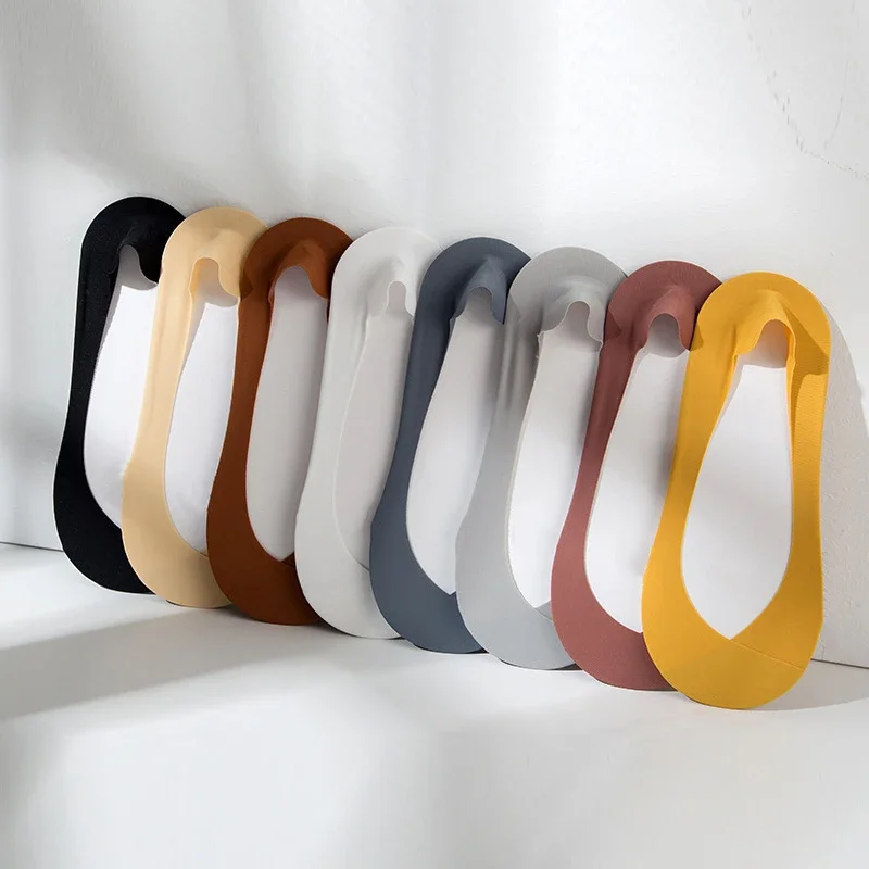 

Women's Socks Low Barrel Invisible Anti-Slip Thin Summer Boat Socks High Heel Perfect Match Woman Cotton Sole Heel Not Slipping