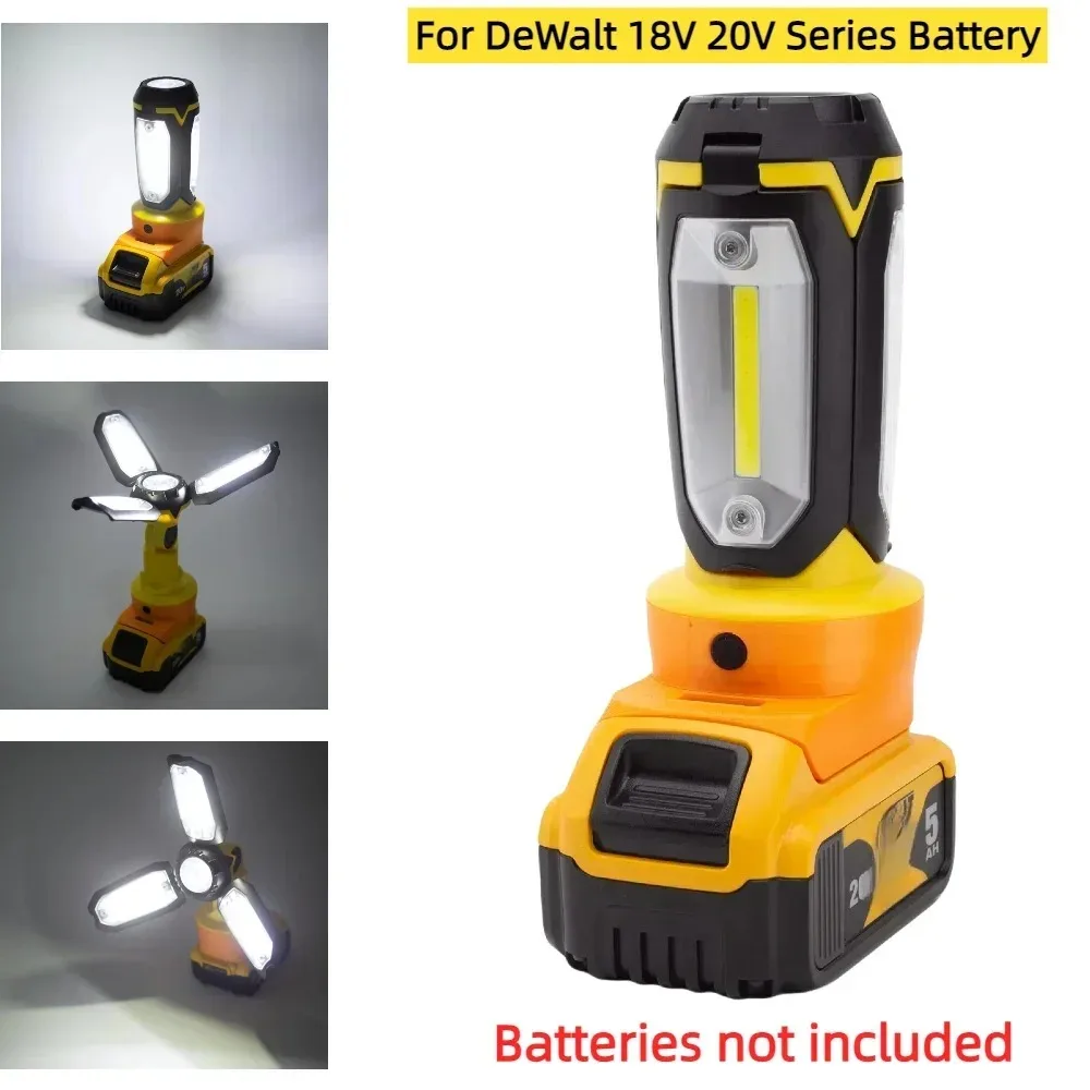 Portable Multifunctional LED Camping Light Outdoor Tent Light for DeWalt 18V 20V MAX XR DCB Series Lithium Battery (NO Battery )