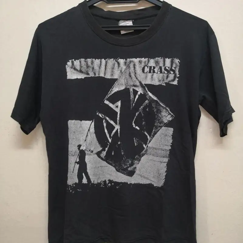 

Crass band shirt vintage black unisex graphic printed full size