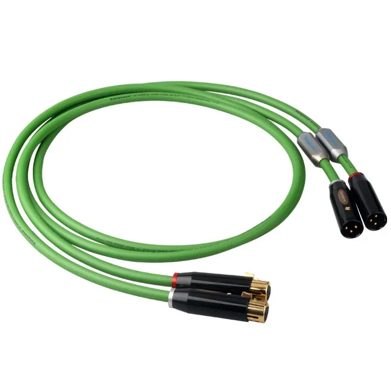 XLR-Audiokabel, Einzelkristall-Silberplatte mit Abschirmung, geräuschfrei, für Mixer, Mikrofon,