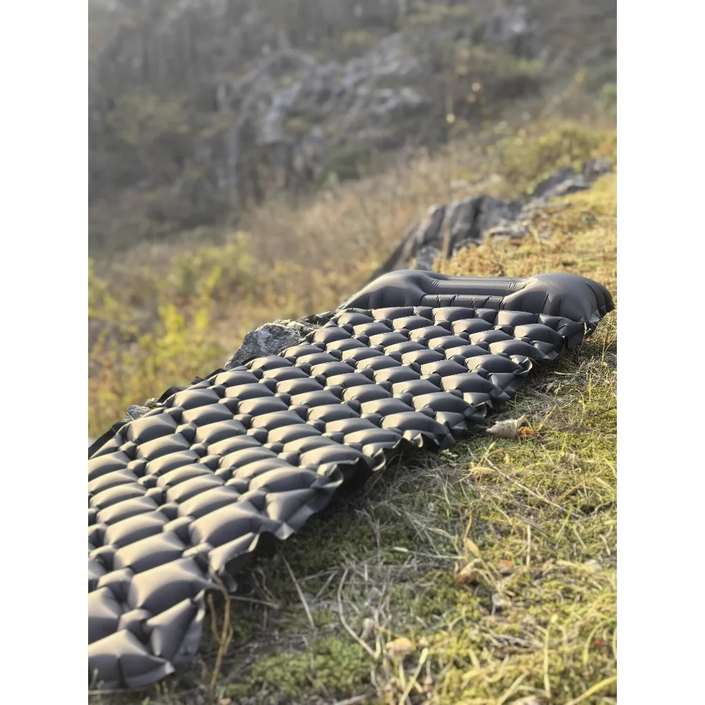 Materassino gonfiabile per piedi da esterno da 192 cm, leggero, portatile, pieghevole, per pausa pranzo, da campeggio, a prova di umidità