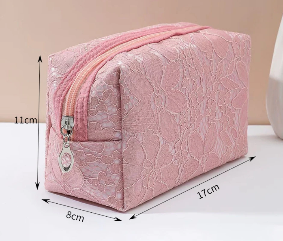 Personalized Makeup Bag Light Luxury Lace Makeup Bag Travel Portable Wash Bag Travel Storage Makeup Bag