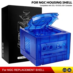 4COLOR Transparent Box Replacement Case For Gamecube Housing Shell Case For NGC Retro Video Game Console DOL-101/DOL-001