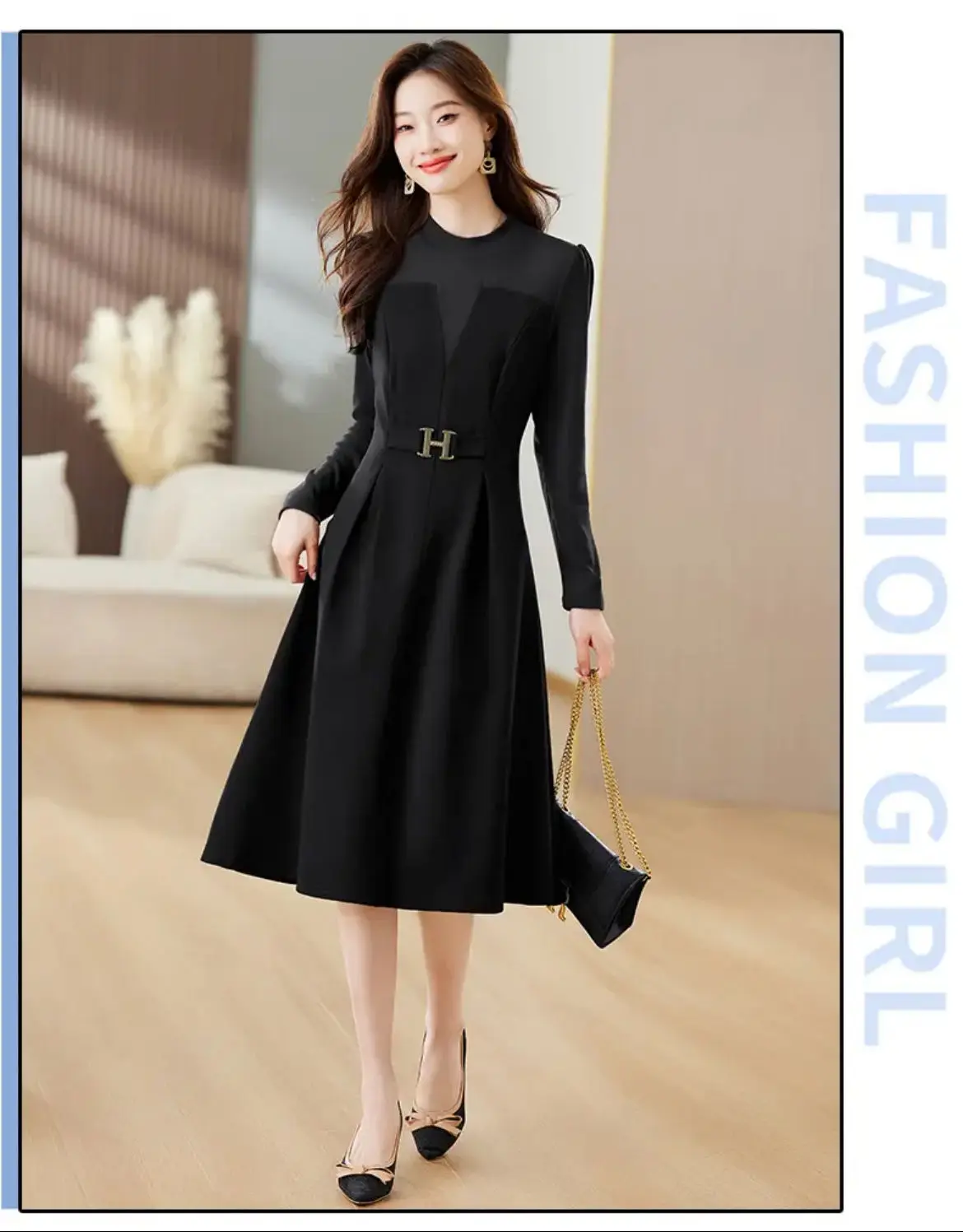 Dress for Women New High-end Style Elegant Temperament Socialite Age Reduction Waist Reduction Slimming Dress