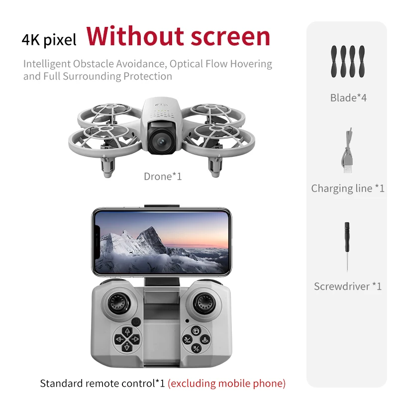 2025 NEW V53 MINI Drones 8K Professional WIFI FPV Dron Obstacle Avoidance Optical Flow Positioning RC Quadcopter Toys Gifts UAV image 3
