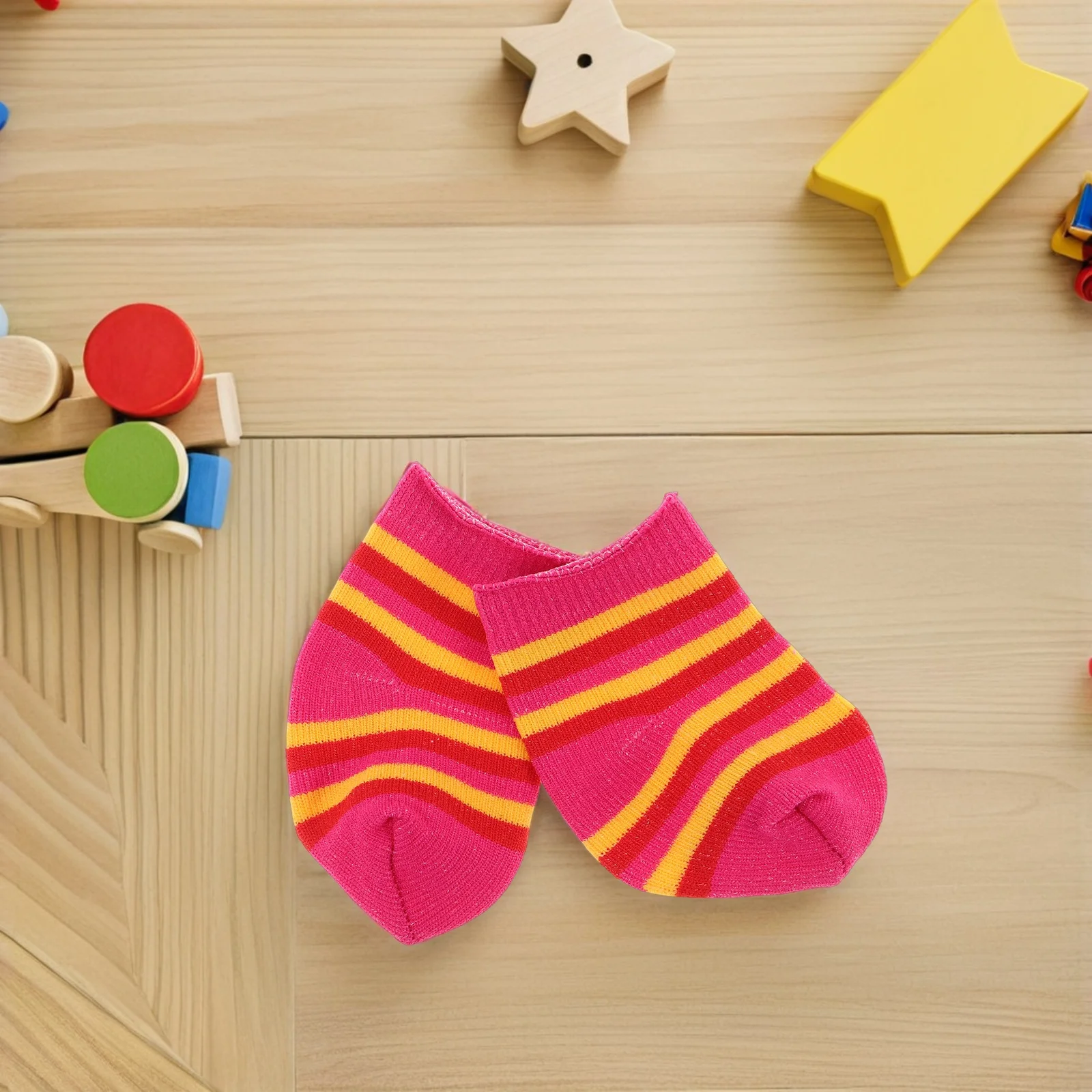10 paires de Mini chaussettes, accessoires, vêtements de figurine d'action de 18 pouces, motifs colorés pour enfants, vêtements de jeu imaginatifs