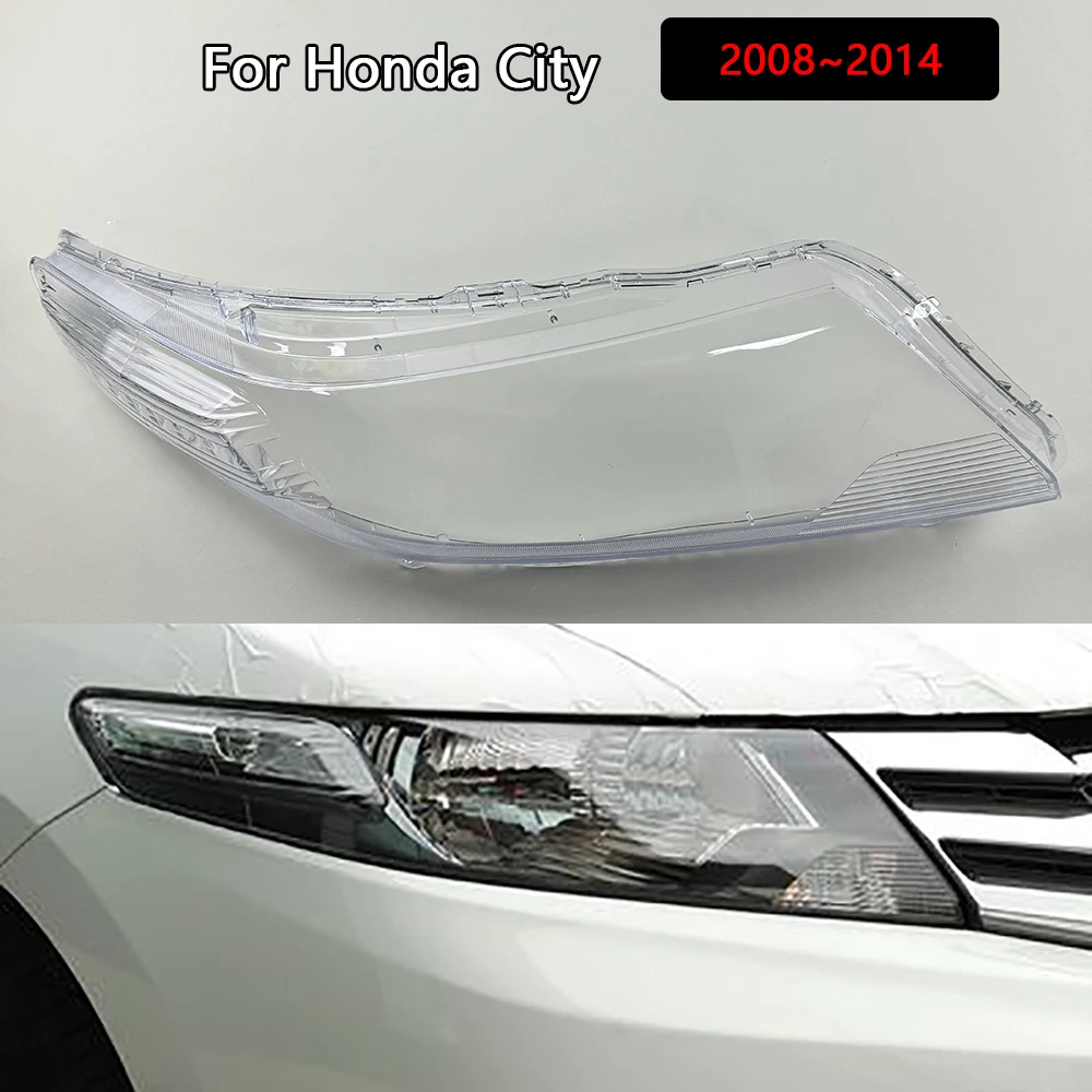 

Headlamp Transparent Cover Lamp Shade Headlight Shell Lens Plexiglass Replace Original Lampshade For Honda City 2008~2014