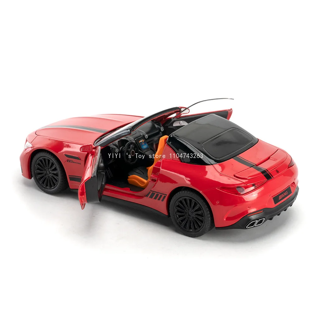 1:22 SL63 modelo de juguete súper coche luz sonido tirar hacia atrás puertas abiertas absorción de impacto coches deportivos modelos adornos regalos 20