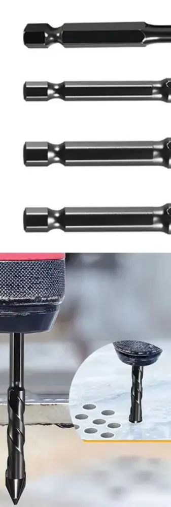 6/8/10/12mm Carbide Head Drill Bit Eccentric For Granite Tile Wood Metal Glass Power Tool Accessories