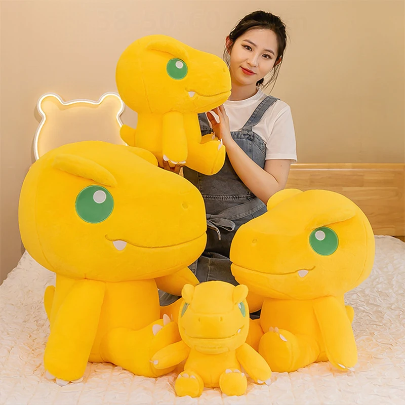 

Новое поступление 55 см, плюшевая игрушка Agumon, мягкая цифровая кукла-монстр, милая кукла-динозавр, подушка для детей, подарок на день рождения, Рождество, оптовая продажа