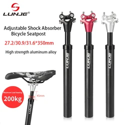 MTB Shock Absorb Seatpost 27.2/30.9/31.6mm Bicycle Seat Post 45mm Travel Road Bike Seat Tube Aluminum Alloy 350 Cycling Seatpost