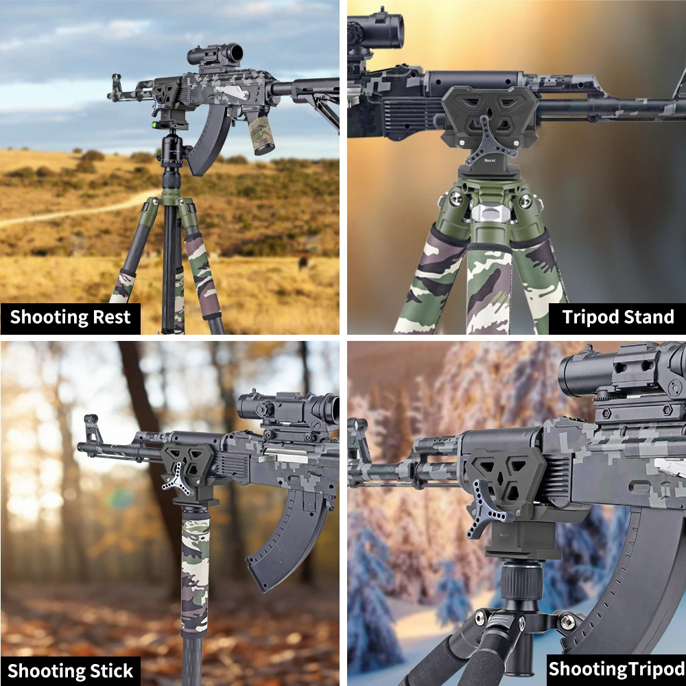 Metallische Waffenhalterungen, Jagdgestelle und Stativzubehör für das Schießtraining im Freien, geeignet für die Jagd. – Detail 7