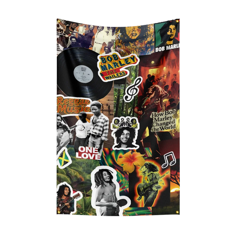 3x5 Ft Heavy Rock Band B-Bob-Marleys Flag Polyester Digital Printing Banner for Bedroom Wall Art Out Door Tapestry Decora - Image 5