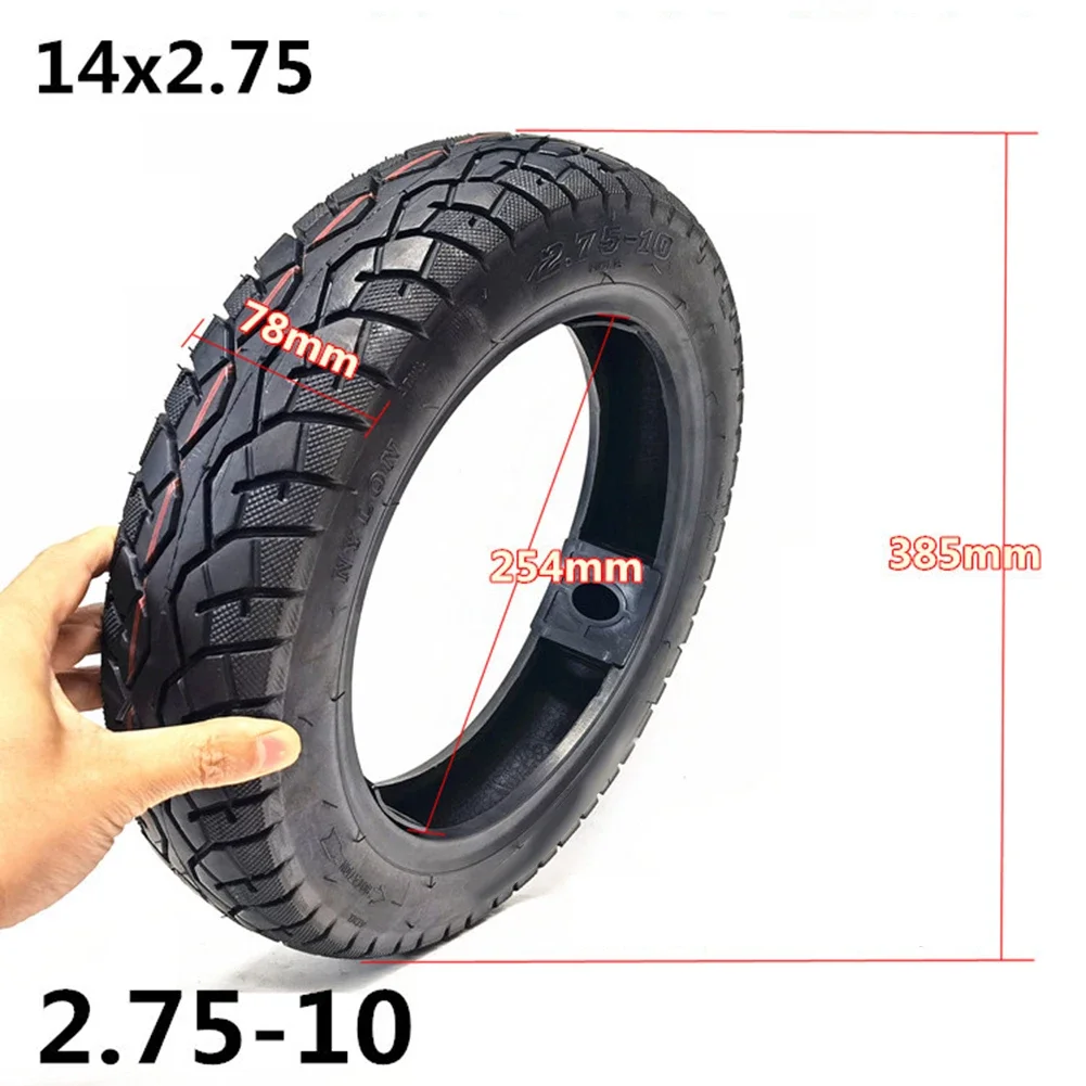 14 Inch 2.75-10 Electric Bicycle Tyre Front Rear Tubeless Tyre For Mini Moto Dirt Bike 14x2.75 E-bike Wear Resistant Vacuum Tire