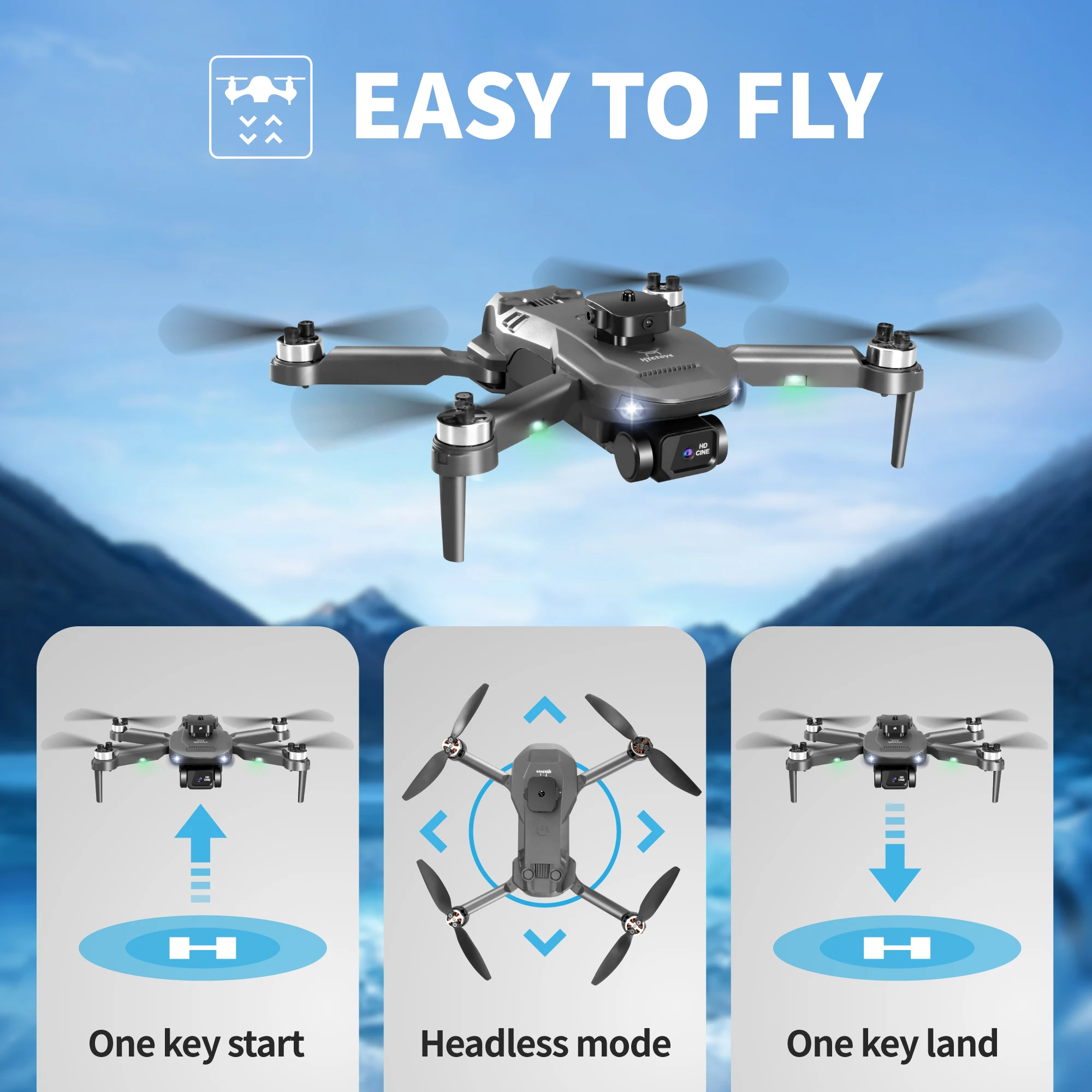 

UAV GPS positioning aerial photography one-key return HD aerial photography brushless obstacle avoidance