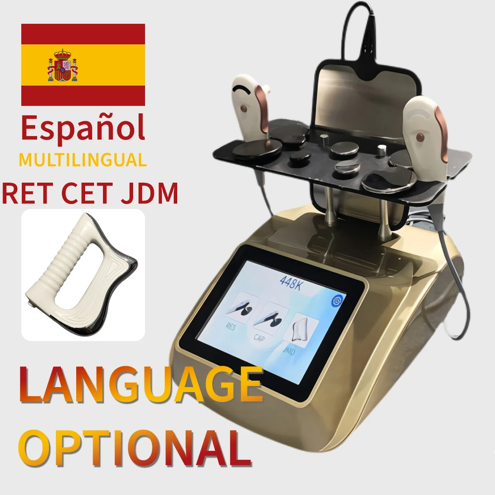 

448KHz Spanish system multi-language customization Therapy Physiotherapy Body Shaping Machine