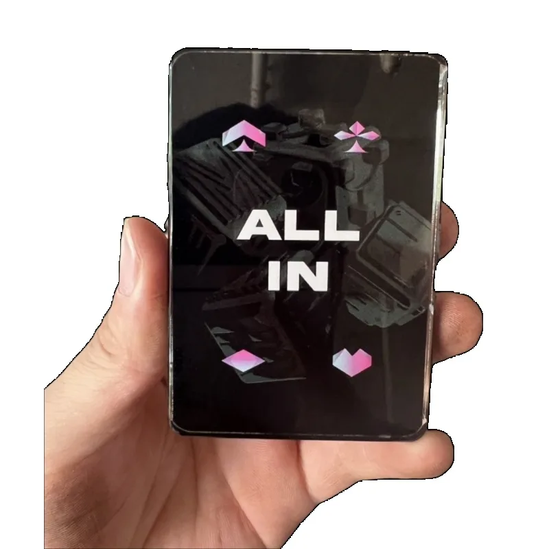 مجموعة كاملة من أزرار تاجر البوكر الزجاجية الممتازة: أزرار أعمى صغيرة وكبيرة مميزة لنمط كازينو تكساس هولدم