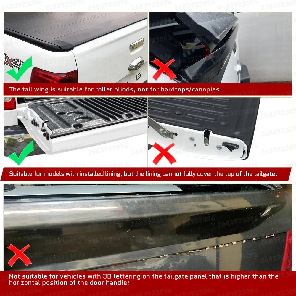 Heckklappe Zierleiste Schutzabdeckung für Ford Ranger 2012-2022 WILDTRAK Raptor XS XL XLT Auto-Styling Autozubehör – Detail 7