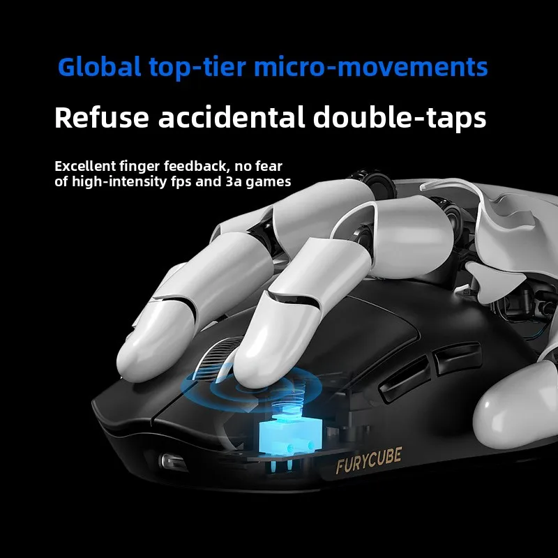 FURYCUBE G9 PRO Wireless Gaming Mouse PAW3311 Sensor 8000Hz Polling Rate Smart Digital Display RGB Rechargeable Mice for PC