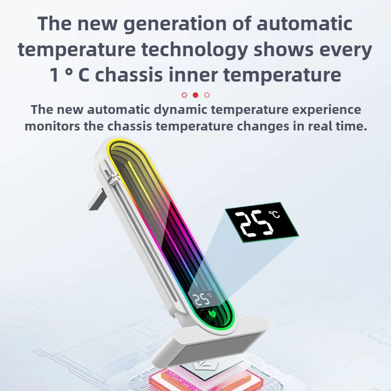 CoolMoon RGB GPU Stand Holder Vertical Aluminum Graphics Card Support with Digital Display & ARGB Lighting GH3 PRO