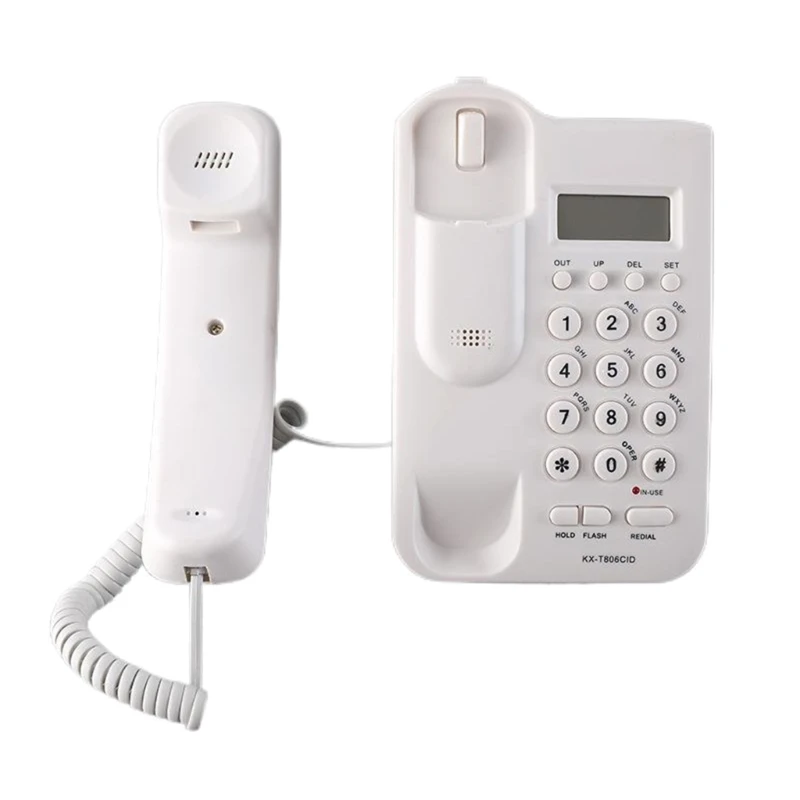 2024 New Corded Telephone for Desk  Landline Desktop House Phone Seniors Caller  Integrated Telephone with Call for Home