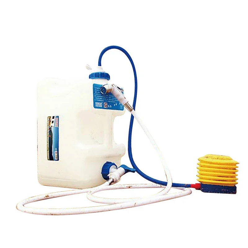 

Outdoor Bath Bucket Portable Pressure Shower Thickened with Faucet Car Car Wash