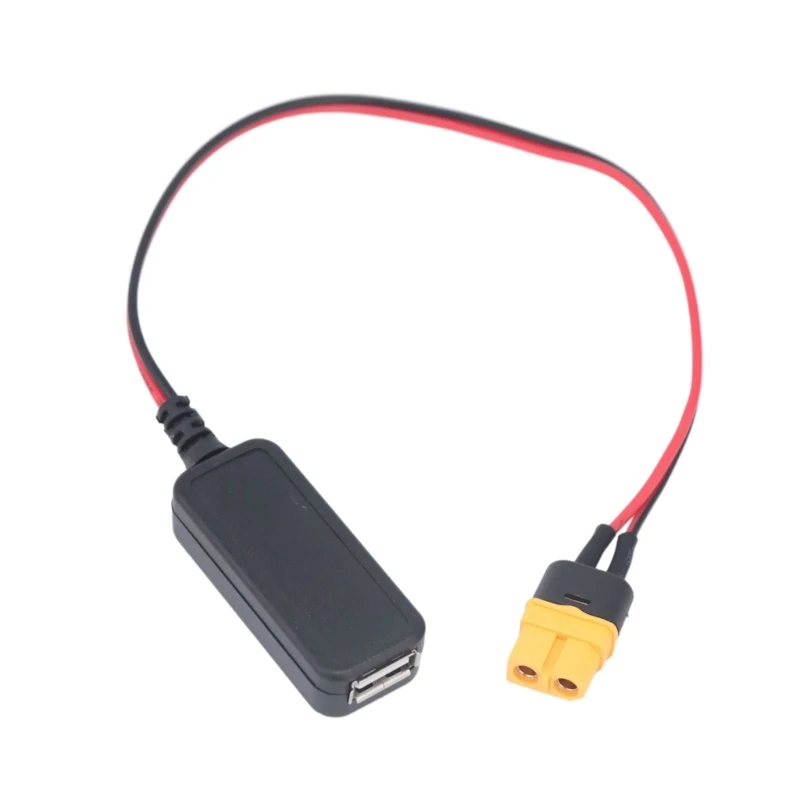 W91A USB Female Power Cable with Yellow Female Socket and 5V Output