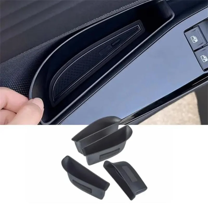 ل VW ID.4 ID4 ID 4 CROZZ سيارة الداخلية مقبض الباب مسند الذراع تخزين حاوية علب حامل مُنظِم صينية توفير مساحة #2