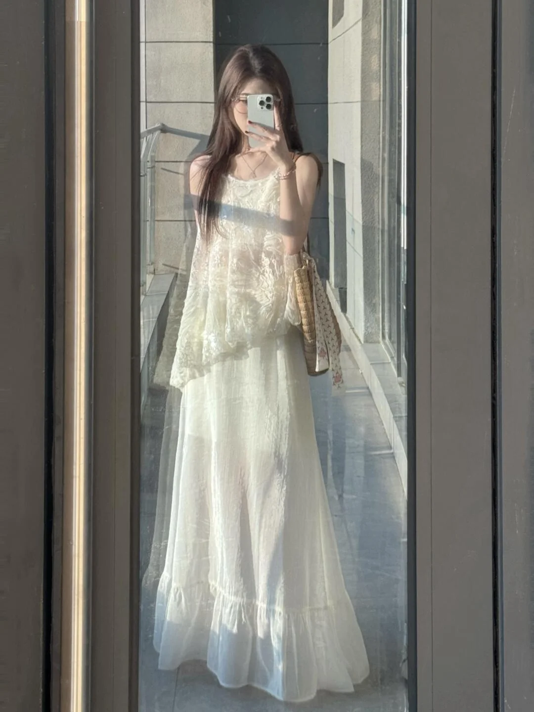 

Summer Faion plus Size Women's Set with Strap Top f Skirt Korean Sle Gentle Unique Dr Two-Piece Set for Women