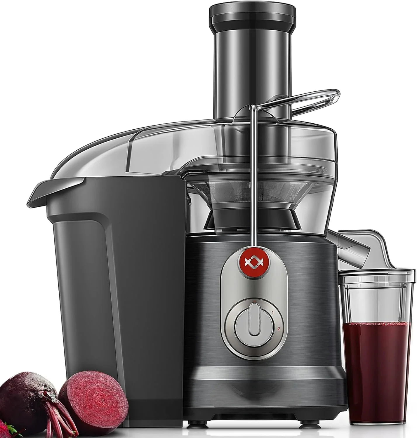 

Powerful 1300W Juicer Machine with Wide 3.2" Mouth for Whole Fruits and Vegetables - High-Speed Centrifugal Juice Extractor