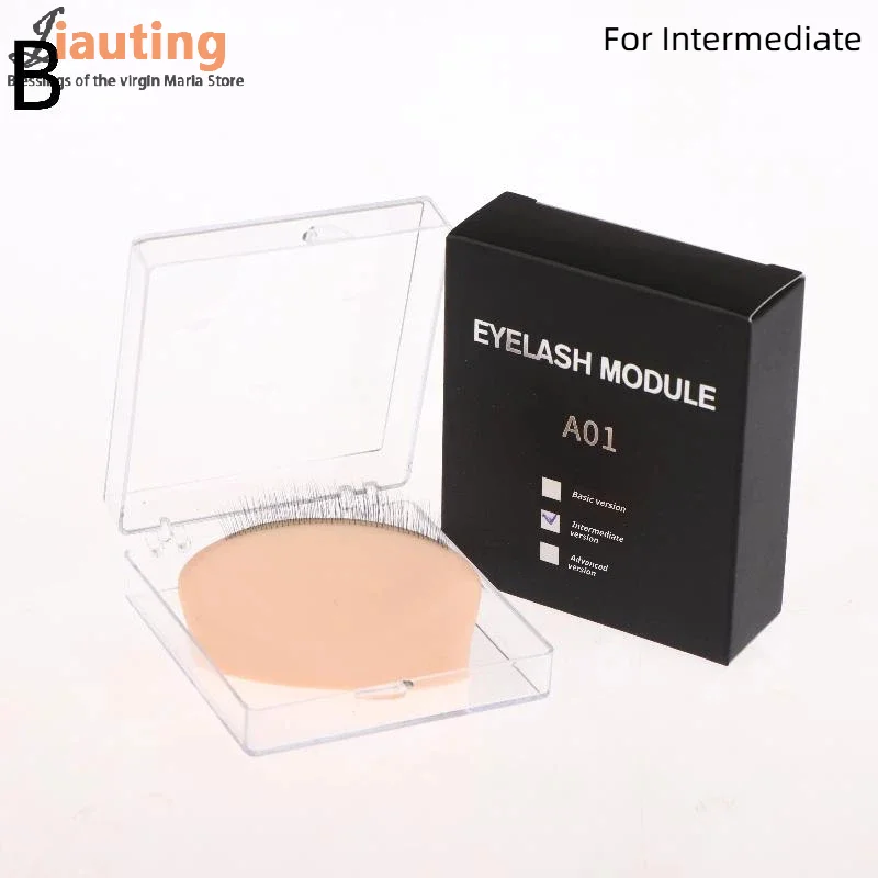 1 pz modello in silicone per pratica ciglia con estensioni ciglia realistiche, strumento riutilizzabile per l'estensione delle ciglia