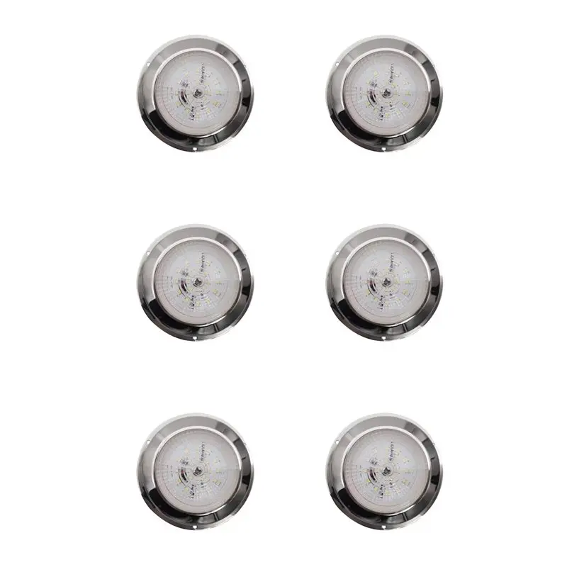 

Superior-6X 3-Inch LED Stainless Steel Cabin Light Ceiling Light Button Circular Light Yacht Marine Accessories