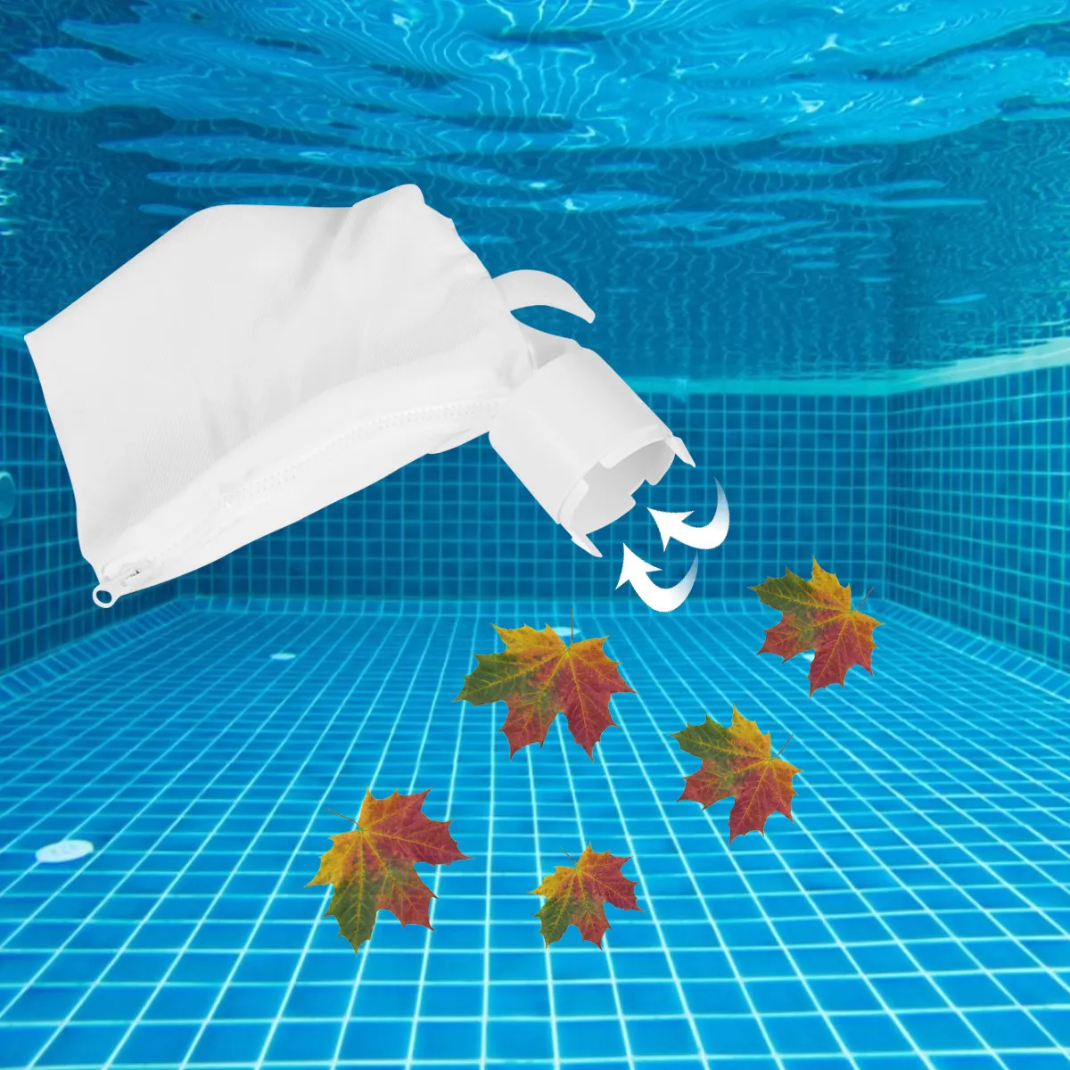 Professional Zippered Mesh Pool Cleaner Bag Compatible with Polaris 360 and 380 Foldable Lightweight High Filtration All Purpose