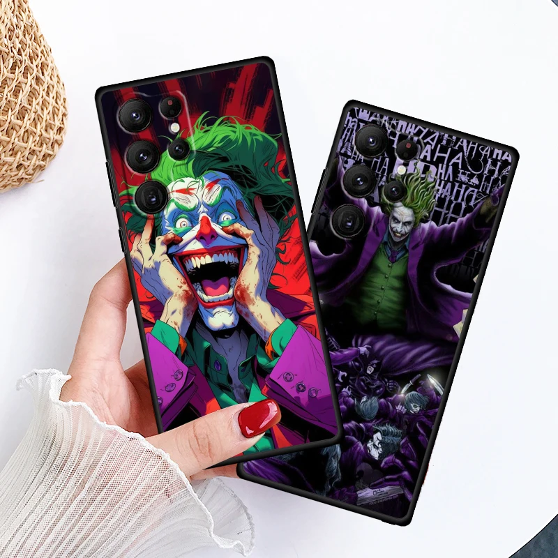 J-Jokers Anime Luxury Cute For Samsung Galaxy S24 S23 S22 S21 S20 FE S10 S10E Plus Ultra Pro Lite 5G Black Cover Phone Case