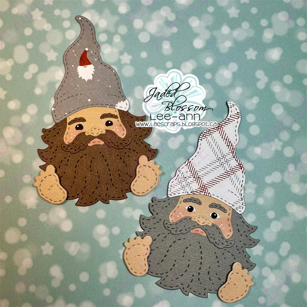 New Build a Booth  Gnome Face Add Ons Metal Cutting Dies Stamps Stencil Craft Embossing Make Paper Greeting Card Making Template